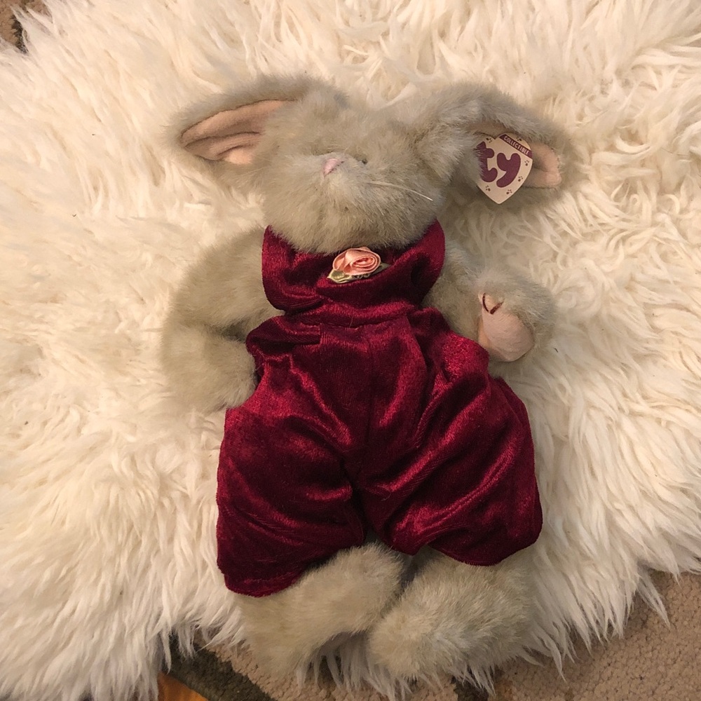 Sidney attic treasures in Burgundy Velvet Outfit